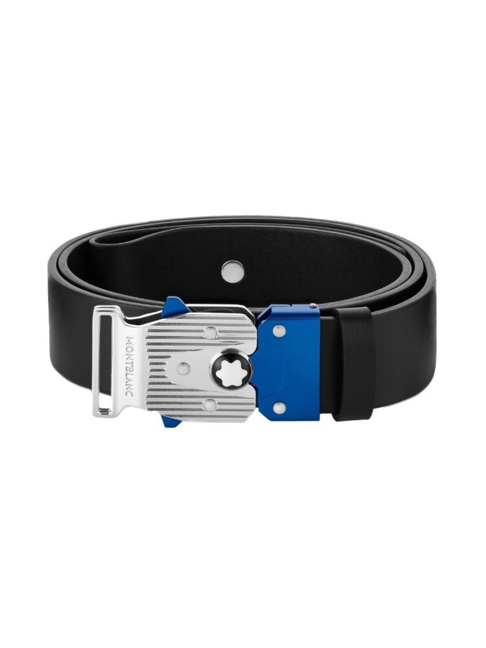 Montblanc M-Lock Belt Adjustable Black Leather New